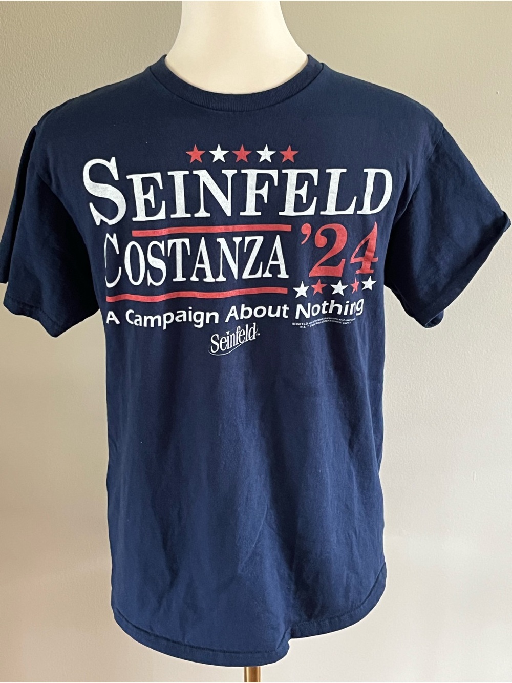 Seinfeld Election Tee Licensed Adult T-Shirt- Medium